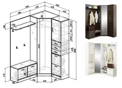 Hallway corner design diagram photo