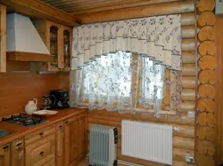 Дизайн штор для кухни дач