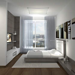 Bedroom design with one window photo