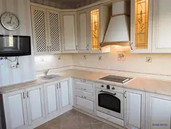 Kitchen design 10 m with ventilation duct