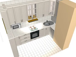 Дизайн кухни 10 м с вентиляционным коробом