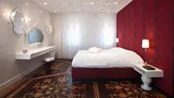 Bedroom Design With Flowers On The Ceiling