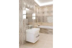 Birch Ceramic Tiles In The Bathroom Interior Photo