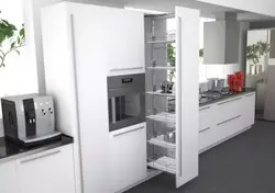 Дизайн кухни с встроенным холодильником и духовым шкафом