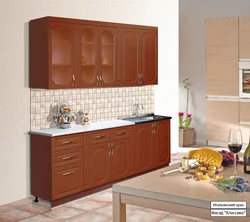 Color walnut furniture kitchen photo