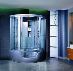 2 in 1 shower cabin with bathtub photo