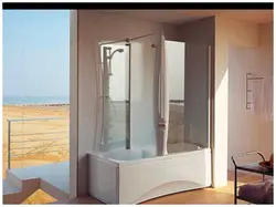 2 In 1 Shower Cabin With Bathtub Photo