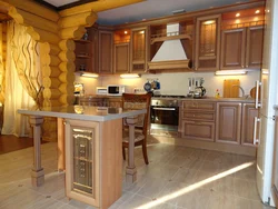 В какой цвет покрасить кухню в деревянном доме фото