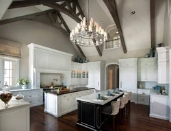 Kitchen design ceilings 4 meters
