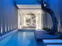 Swimming Pool In The Living Room In The Interior