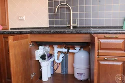 Water supply in the kitchen photo
