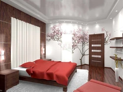 Suspended ceiling design for a small bedroom