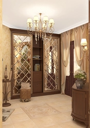Coupe mirrors in the hallway design