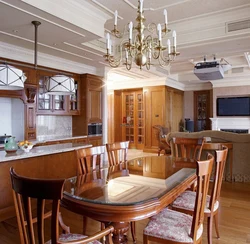 English kitchen living room interior