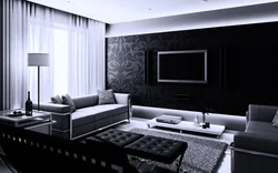 Wallpaper design for dark living room