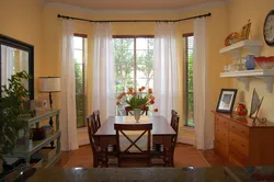 Interior window in living room with balcony door