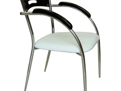 Chairs with metal legs for the kitchen photo