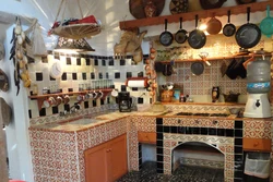 Ethnic style in the kitchen interior