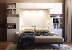 Шкаф с диваном в спальне фото