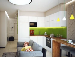 Kitchen Living Room 10 Meters Design