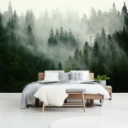 Туманный Лес В Интерьере Спальни