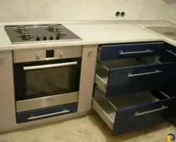 Kitchen design with oven and hob