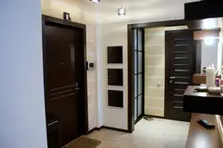 Apartment interior with doors and floor
