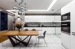 High tech kitchen design at home