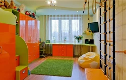 Children's rooms design photo in an apartment for one