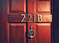 Numbers on the apartment door photo