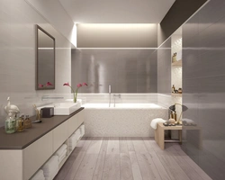 Horizontal bathroom design