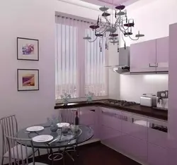 Lilac Pink Kitchen Interior