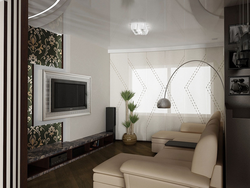 Walk-Through Living Room With Balcony Design