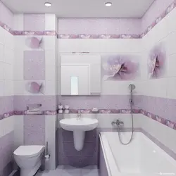 Photo of bathroom and toilet with flowers