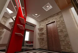 Kvadrat koridorda tavan dizaynı