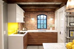 Brick Kitchen In The House Photo