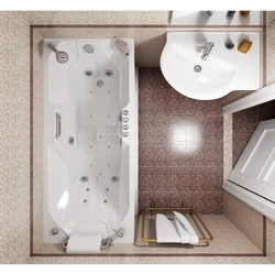 Дизайн ванных комнат 170 см