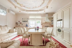 Kitchen interior ceiling classic