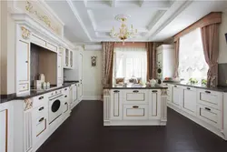 Kitchen interior ceiling classic