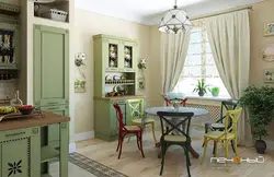 Pistachio kitchen living room photo