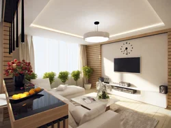 Kitchen Living Room With Balcony 15 Sq M Design