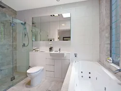 Shower And Bathtub In The Bathroom Photo