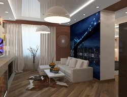 Photo ceilings in studio apartment photo design