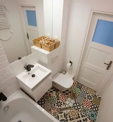 White Combined Bathroom Design