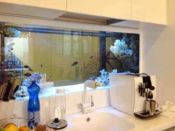 Kitchen Interior Design With Aquarium
