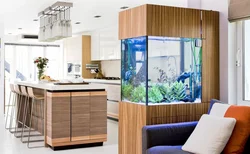 Kitchen Interior Design With Aquarium