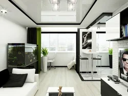 Дизайн однокомнатной квартиры с лоджией 40