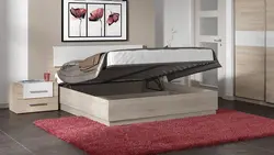 Фото кровати в спальню с подъемным механизмом