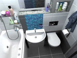 Bathroom 1 by 2 m design