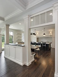 Kitchen living room with column design